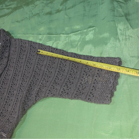 Loft Taupe/Grey-Brown Open Knit Sweater Sz S - Picture 10 of 11
